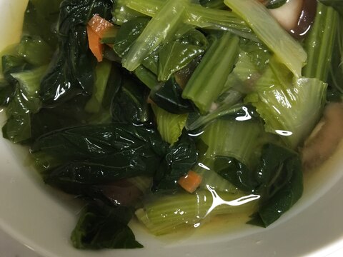 小松菜と椎茸の煮物(*^^*)☆